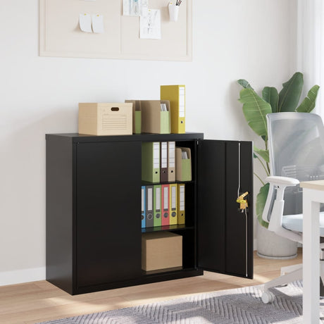 Vidaxl archiefkast 90x40x90 cm staal zwart