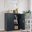 Vidaxl archiefkast 90x40x105 cm staal antracietkleurig