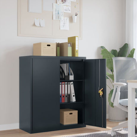 Vidaxl archiefkast 90x40x105 cm staal antracietkleurig
