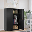 Vidaxl archiefkast 90x40x140 cm staal zwart