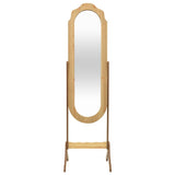 Vidaxx-Spiegel freistehend 45,5 x 47,5 x 160 cm, fertiges Holz