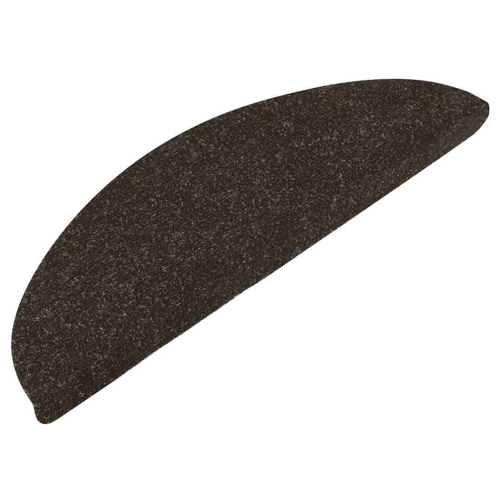 VIDAXL -Treppenmatten Selbstadhäsiv 10 ST 56x17x3 cm Anthrazit -gelöscht