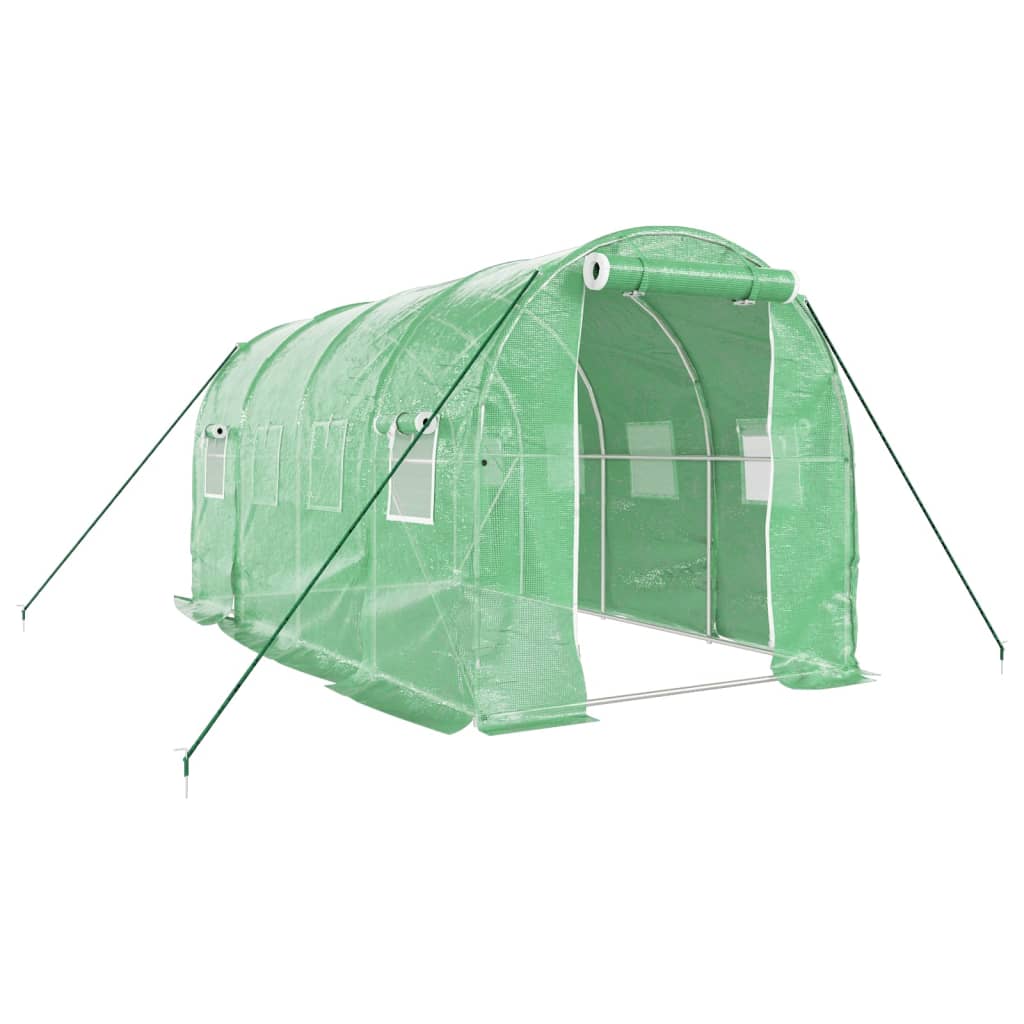 VidaXL Gartengewächshaus mit Stahlrahmen 8 m² 4x2x2 m