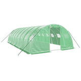 VidaXL Gartengewächshaus mit Stahlrahmen 32 m² 8x4x2 m grün