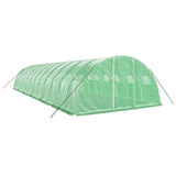 VidaXL Gartengewächshaus mit Stahlrahmen 48 m² 12x4x2 m grün