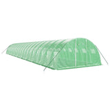 VidaXL Gartengewächshaus mit Stahlrahmen 80 m² 20x4x2 m grün