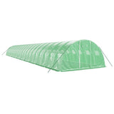 VidaXL Gartengewächshaus mit Stahlrahmen 88 m² 22x4x2 m grün