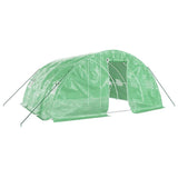 VidaXL Gartengewächshaus mit Stahlrahmen 20 m² 5x4x2,3 m grün