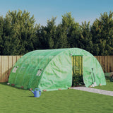 VidaXL Gartengewächshaus mit Stahlrahmen 20 m² 5x4x2,3 m grün