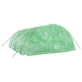 VidaXL Gartengewächshaus mit Stahlrahmen 30 m² 6x5x2,3 m grün