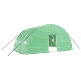 VidaXL Gartengewächshaus mit Stahlrahmen 24 m² 6x4x2,85 m grün