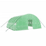 VidaXL Gartengewächshaus mit Stahlrahmen 36 m² 6x6x2,85 m grün