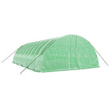 VidaXL Gartengewächshaus mit Stahlrahmen 60 m² 10x6x2,85 m grün