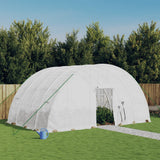 VidaXL Gartengewächshaus mit Stahlrahmen 24 m² 6x4x2,85 m weiß