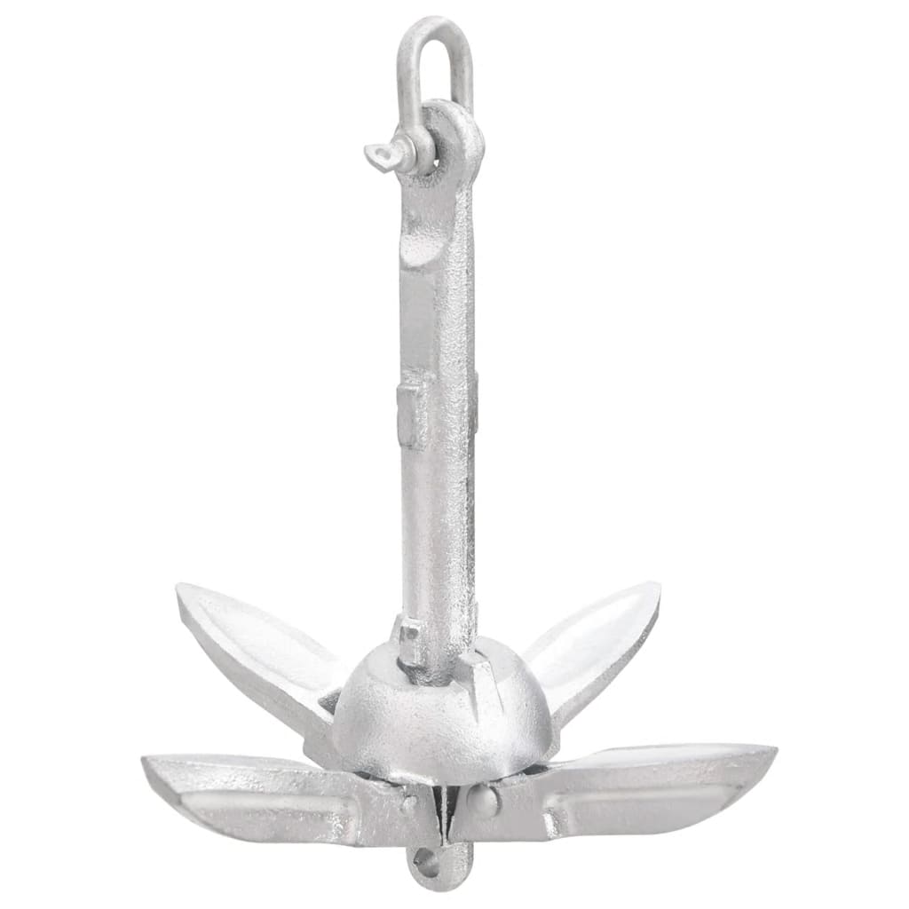Vidaxx Anker faltbar 0,7 kg feuerverzinktes Gusseisen silber