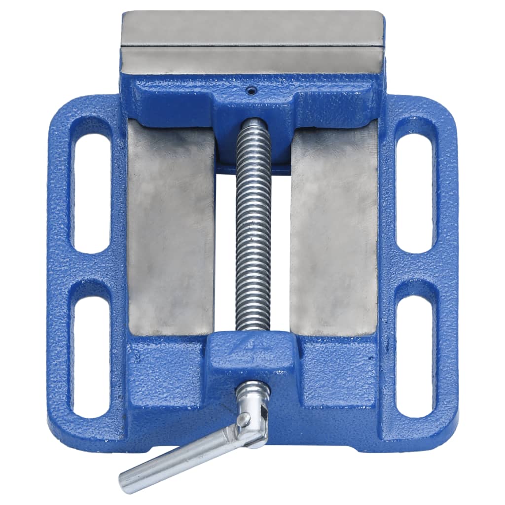 Vidaxx Schraubstock für Säulenbohrmaschine 100 mm Gusseisen blau