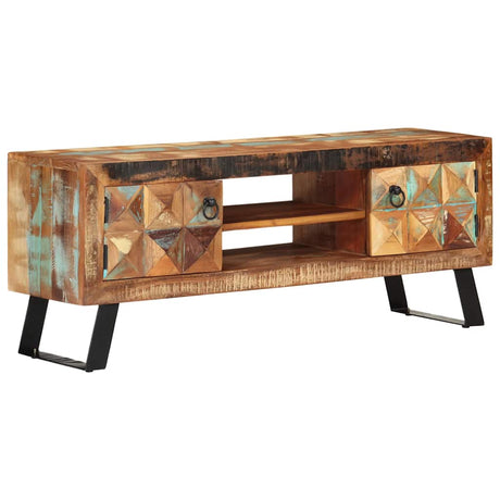 Vidaxl tv-meubel 112x30x45 cm massief gerecycled hout