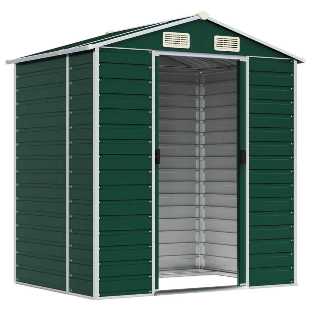 VidaXL Gartenhaus 191x130x198 cm verzinkter Stahl grün
