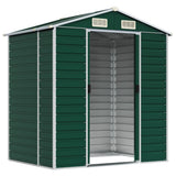 VidaXL Gartenhaus 191x130x198 cm verzinkter Stahl grün
