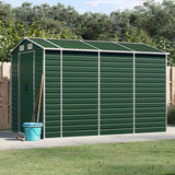 VidaXL Gartenhaus 191x300x198 cm verzinkter Stahl grün