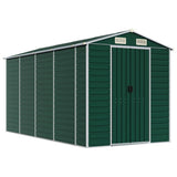 VidaXL Gartenhaus 191x385x198 cm verzinkter Stahl grün
