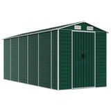 VidaXL Gartenhaus 191x470x198 cm verzinkter Stahl grün