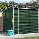 VidaXL Gartenhaus 191x470x198 cm verzinkter Stahl grün