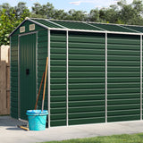 VidaXL Gartenhaus 191x555x198 cm verzinkter Stahl grün