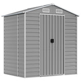 VidaXL Gartenhaus 191x130x198 cm verzinkter Stahl hellgrau