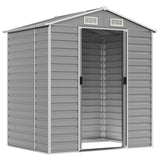 VidaXL Gartenhaus 191x130x198 cm verzinkter Stahl hellgrau