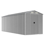 VidaXL Gartenhaus 191x555x198 cm verzinkter Stahl hellgrau