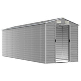 VidaXL Gartenhaus 191x555x198 cm verzinkter Stahl hellgrau