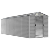 VidaXL Gartenhaus 191x640x198 cm verzinkter Stahl hellgrau
