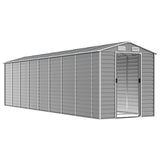 VidaXL Gartenhaus 191x725x198 cm verzinkter Stahl hellgrau