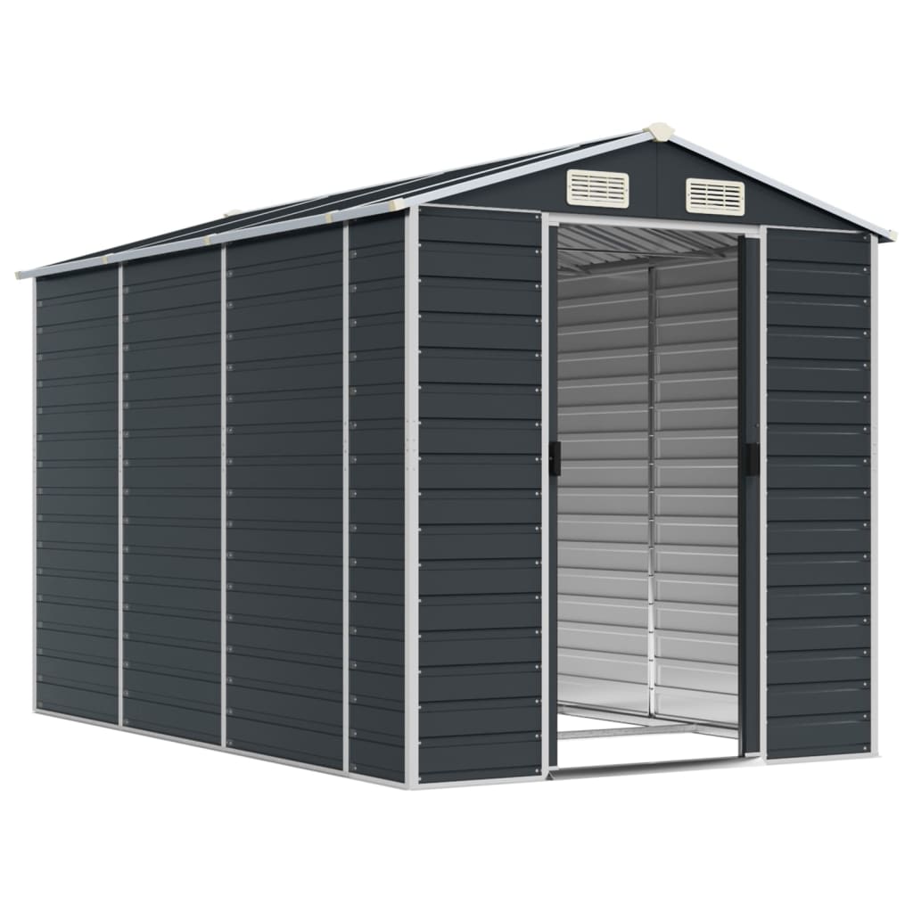 VidaXL Gartenhaus 191x300x198 cm verzinkter Stahl Anthrazit