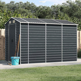 VidaXL Gartenhaus 191x300x198 cm verzinkter Stahl Anthrazit