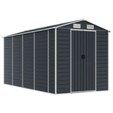 VidaXL Gartenhaus 191x385x198 cm verzinkter Stahl Anthrazit