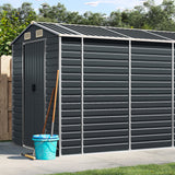 VidaXL Gartenhaus 191x470x198 cm verzinkter Stahl Anthrazit