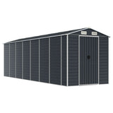 VidaXL Gartenhaus 191x640x198 cm verzinkter Stahl Anthrazit