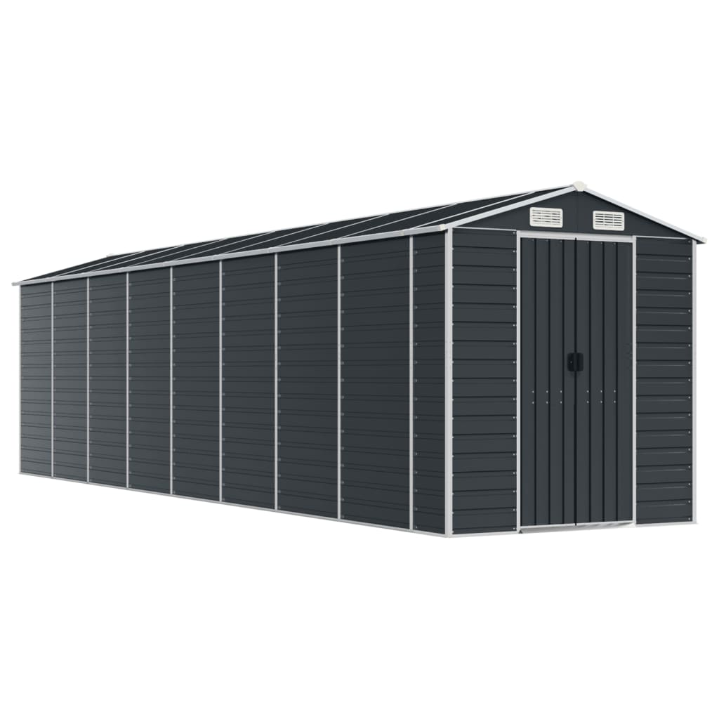 VidaXL Gartenhaus 191x725x198 cm verzinkter Stahl Anthrazit