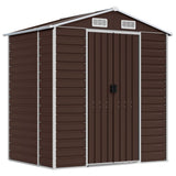 VidaXL Gartenhaus 191x130x198 cm verzinkter Stahl braun