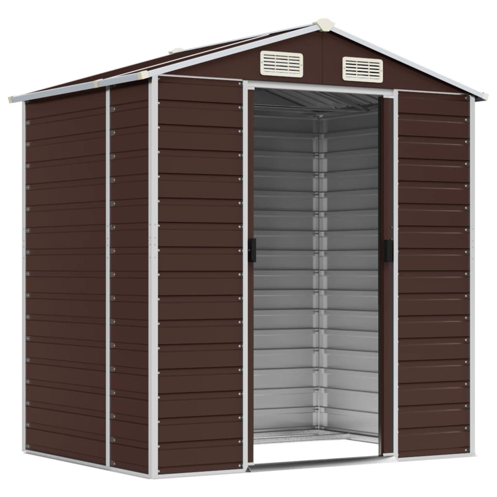 VidaXL Gartenhaus 191x130x198 cm verzinkter Stahl braun