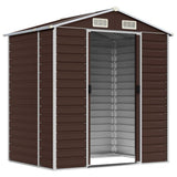 VidaXL Gartenhaus 191x130x198 cm verzinkter Stahl braun