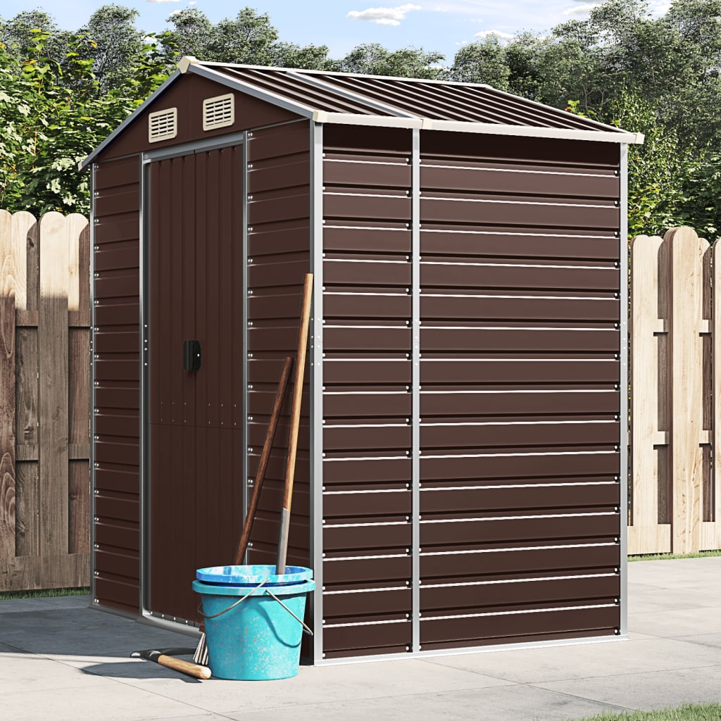 VidaXL Gartenhaus 191x130x198 cm verzinkter Stahl braun