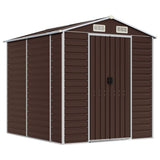 VidaXL Gartenhaus 191x215x198 cm verzinkter Stahl braun