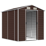 VidaXL Gartenhaus 191x215x198 cm verzinkter Stahl braun
