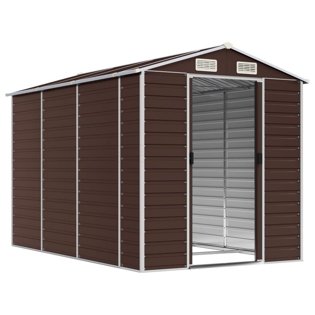 VidaXL Gartenhaus 191x300x198 cm verzinkter Stahl braun