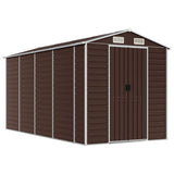 VidaXL Gartenhaus 191x385x198 cm verzinkter Stahl braun