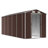 VidaXL Gartenhaus 191x470x198 cm verzinkter Stahl braun