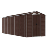 VidaXL Gartenhaus 191x555x198 cm verzinkter Stahl braun